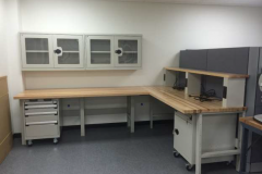 New Rousseau workstations and wall cabinets for a lab in Arthrex